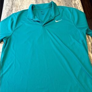 Nike Men's Teal Polo Shirt